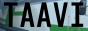 My 88x31 button, consisting of a pixelated train image and the text 'TAAVI' written on top of it