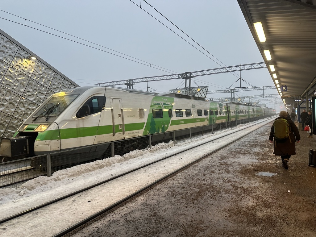 VR Class Sm3 Pendolino train at Pasila railway station